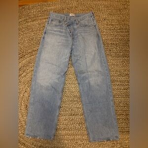 Agolde Denim Criss Cross Jeans in light wash